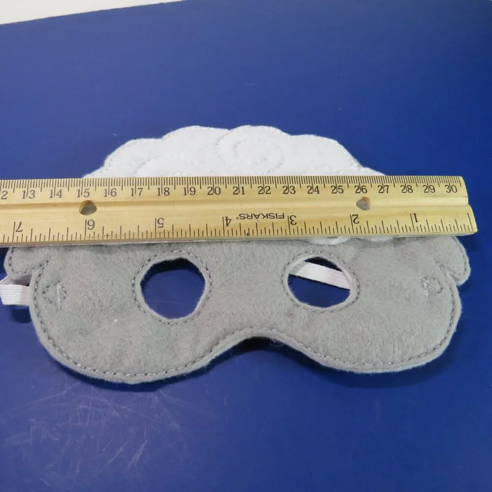 sheep lamb fabric mask eye mask Halloween Nativity costume accessory
